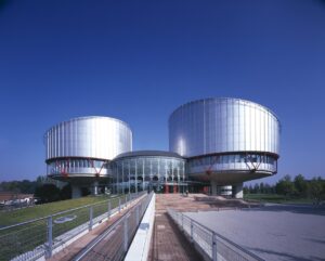 Mandatory Credit: Photo by John Edward Linden / Arcaid / Rex Features ( 633612a ) EUROPEAN COURT OF HUMAN RIGHTS, STRASBOURG, 1989 - 1995. STRASBURG, FRANCE ARCHITECTURE STOCK